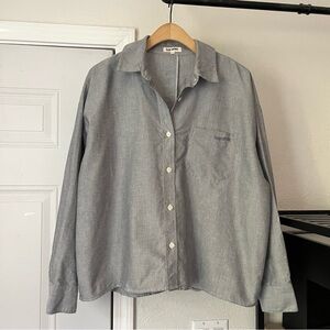 Djerf Avenue Gray Button Down Shirt
